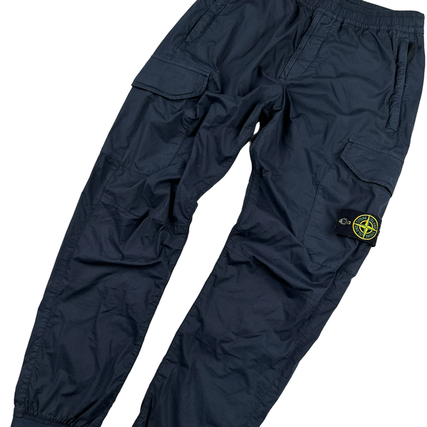 Stone Island 2020 RE T Navy Cargo Trousers - Small