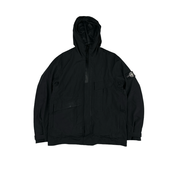 Stone Island 2017 Black Tank Shield Down Liner Special Process Jacket - XL