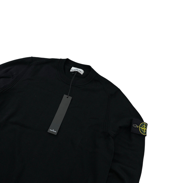 Stone Island 2020 Black Crewneck Knit - Small