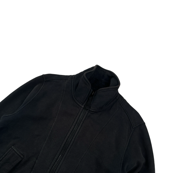 Stone Island 2015 Black High Neck Front Liner Fleece Jumper - Small