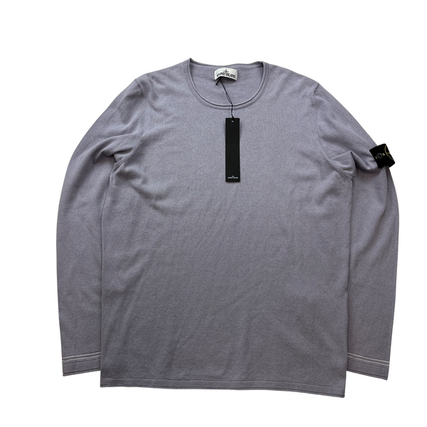 Stone Island 2018 Lilac Cotton Crewneck Jumper - XXL