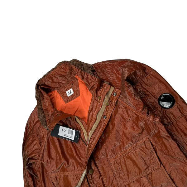 CP Company Red Garment Dyed Nylon Kan D Shell Jacket - Small