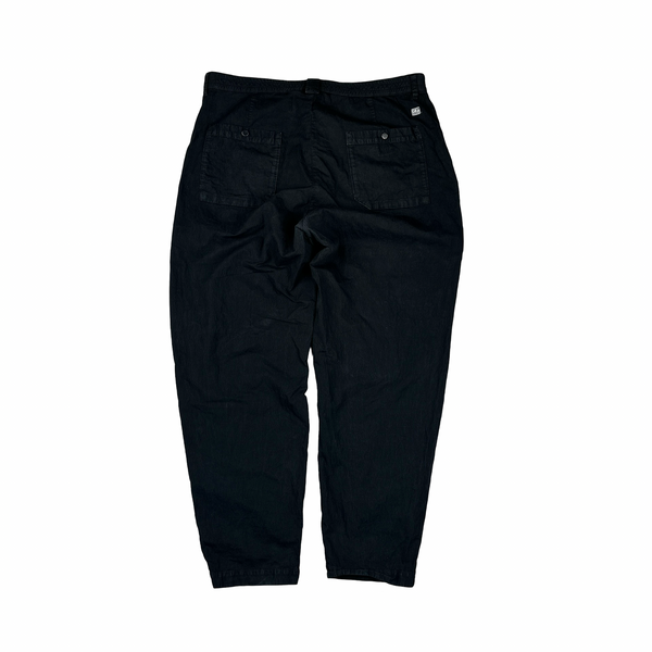 CP Company Washed Black Relaxed Fit Trousers - 3XL