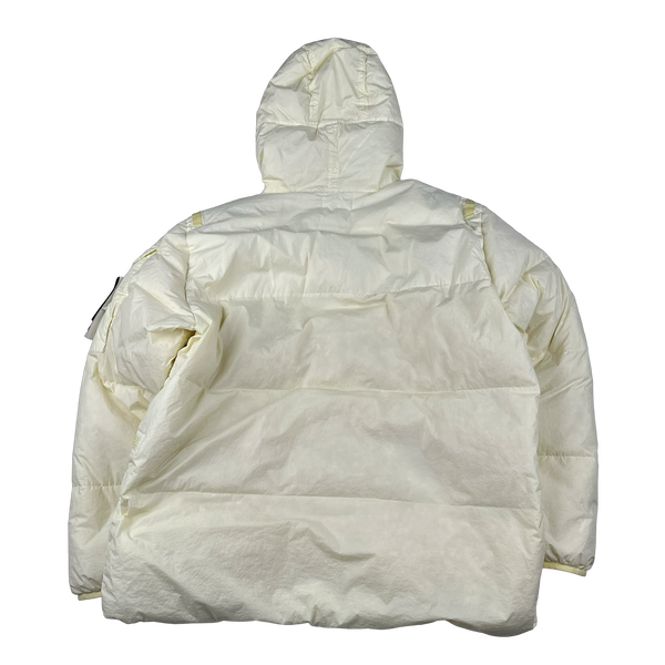 Stone Island 2022 Yellow Crinkle R-NY Down Puffer Jacket - 3XL