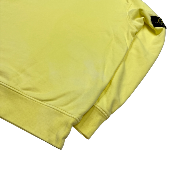 Stone Island 2020 Yellow Cotton Sweatshirt - Medium