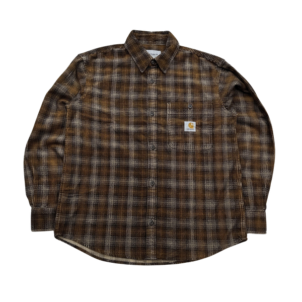 Carhartt Brown Flannel Shirt - Medium