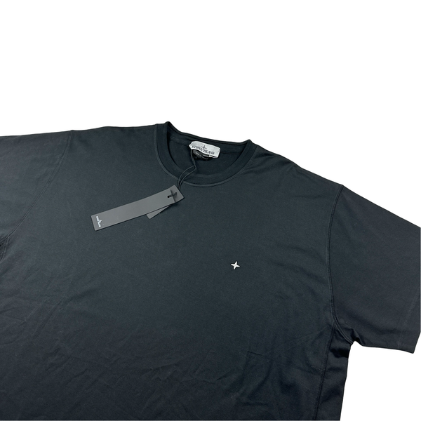 Stone Island 2023 White Embroidered Chest Logo T Shirt - 3XL