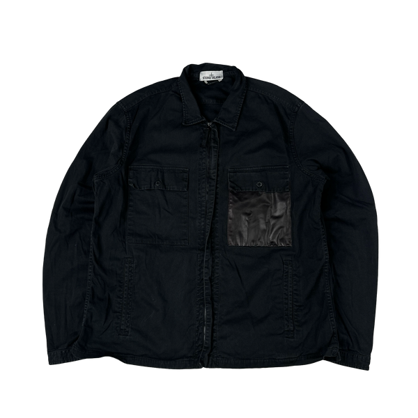 Stone Island 2015 Black Marina Denim Overshirt - XXL