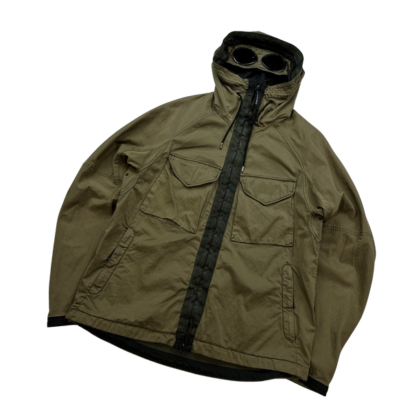 CP Company Green Raso-CP Zipped Goggle Jacket - XL – Mat's Island