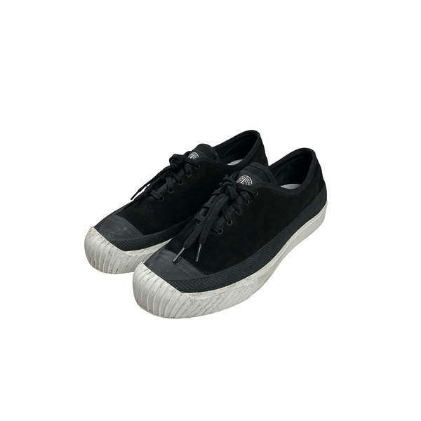 Stone Island x Diemme Black Leather Trainers - UK 10.5