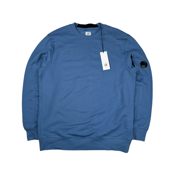 CP Company Cobalt Blue Cotton Lens Viewer Crewneck - XXL