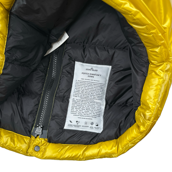 Stone Island 2018 Yellow Pertex Quantum Down Filled Gilet Jacket - Large