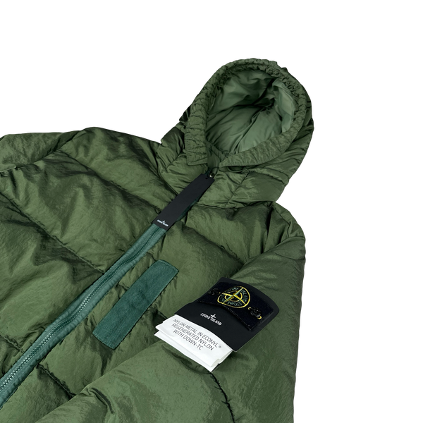 Stone Island 2022 Green Nylon Metal Econyl Down Puffer Jacket - XL