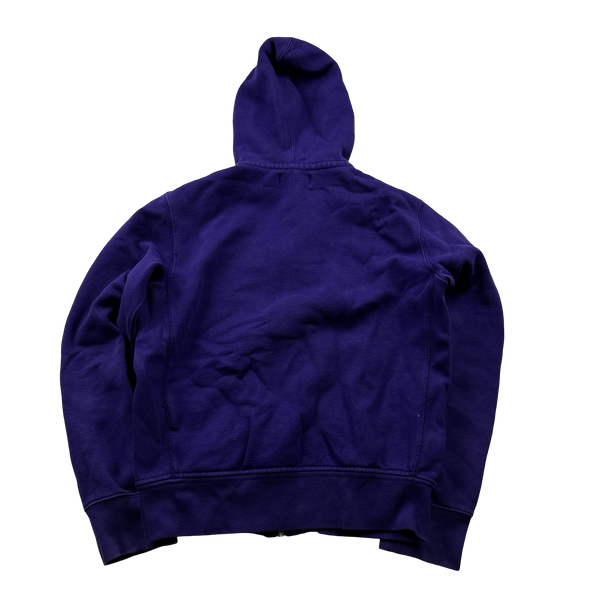 Ralph Lauren Purple Thick Cotton Zip Up Hoodie - Small