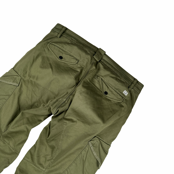 CP Company Green Ergonomic Fit Cargo Trousers - Medium