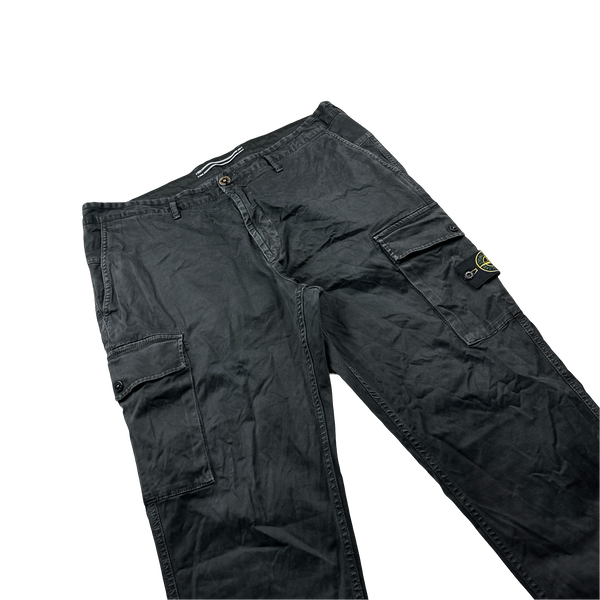 Stone Island 2021 Charcoal Regular Fit Cargo Trousers - 38"