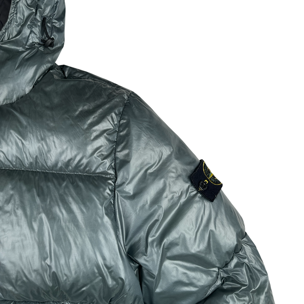 Stone Island 2017 Steel Grey  Pertex Quantum Y Down Puffer Jacket - Medium