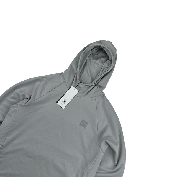 CP Company Grey Metropolis Pullover Stretch Hoodie - Small
