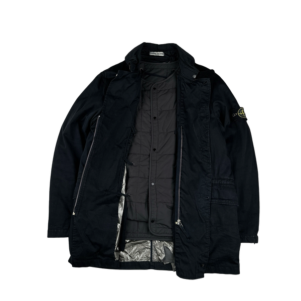 Stone Island 2002 Navy Raso Spaceman Dutch Rope Jacket - Large