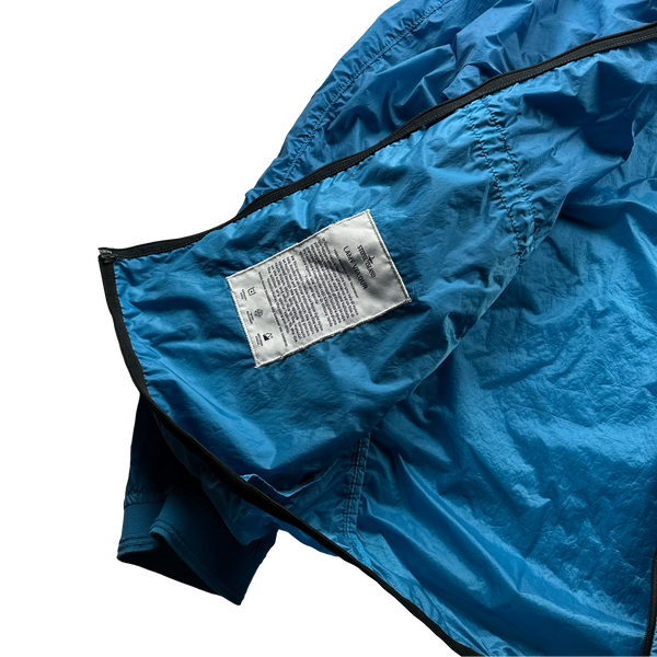 Stone Island 2018 Blue Lamy Velour Jacket - Large