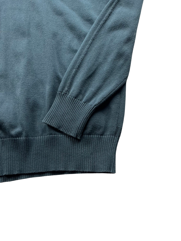 Stone Island Turquoise Light Cotton 2018 Crewneck Sweatshirt - Large