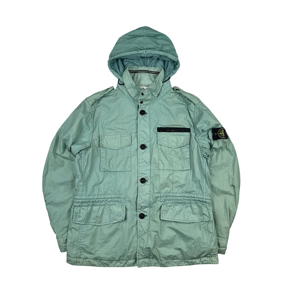Stone Island 2013 Mint Green Membrana TC Field Jacket - XL