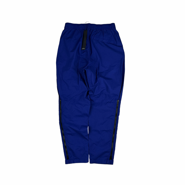 Stone Island 2022 Electric Blue Cotton Cargo Trousers - 32"