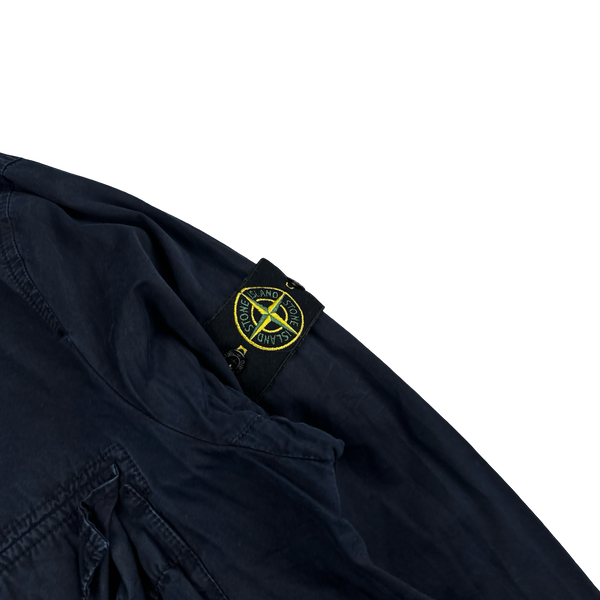 Stone Island 2020 Navy Cotton Overshirt - XL