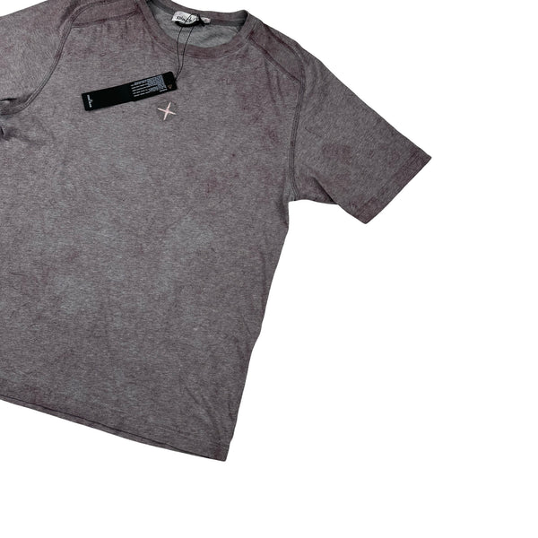 Stone Island 2020 Pink Dust Treatment Short Sleeve T Shirt - Small