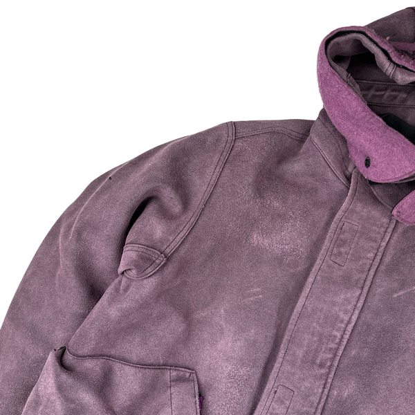 Stone Island 2018 Man Made Suede 4 In 1 Jacket - Large