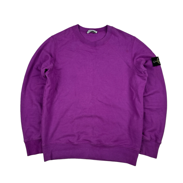 Stone Island 2021 Violet Crewneck Sweatshirt - Medium
