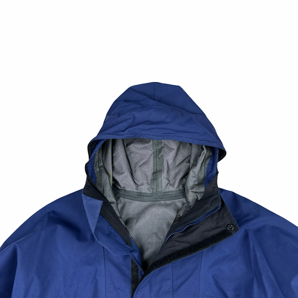 Berghaus Navy Lightweight Long Hooded Raincoat - XXL