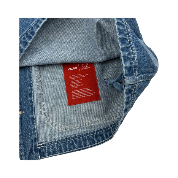 Palace X CP Company Denim 14 3/4Oz 3 In 1 Goggle Jacket - XL