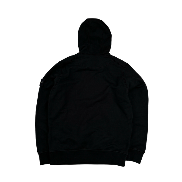 Stone Island 2024 Black Pullover Hoodie - Large