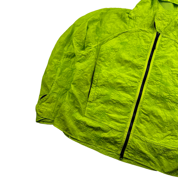 Stone Island Shadow Project 2022 Green Waffle Print Econyl Nylon Metal Jacket - Medium