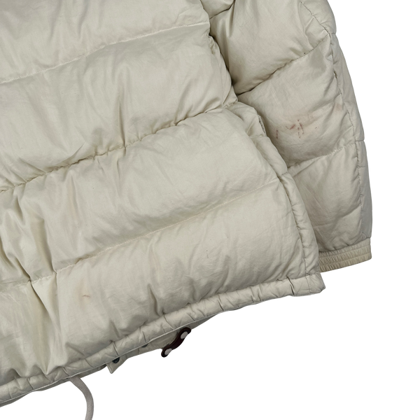 Moncler Norme Afnor Cream White Down Filled Jacket - XXL