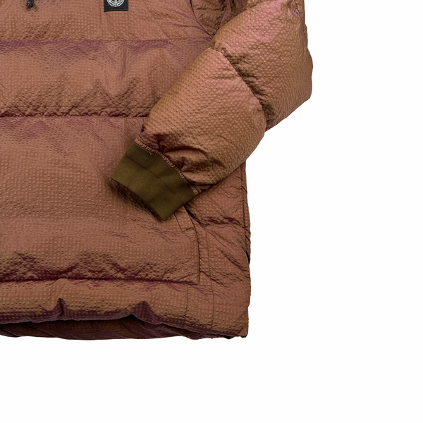 Stone Island 2020 Rust Orange Poly Colour Frame Down TC Jacket - XL