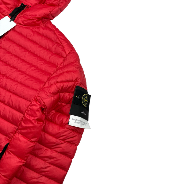Stone Island 2022 Red Loom Woven R Nylon Down TC Puffer - XL