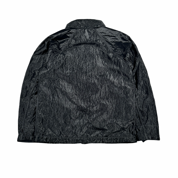 CP Company Black Garment Dyed Nylon Kan D Shell Jacket - Small