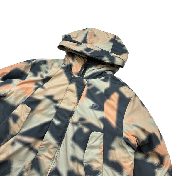 Fred Perry X Arktis Patterned Long Down Filled Jacket Medium