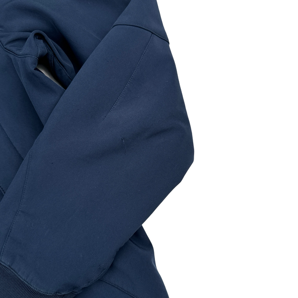 CP Company Navy Soft Shell Goggle Asymmetric Zip Jacket - Medium