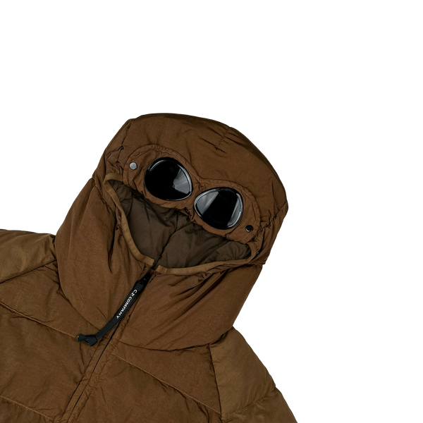 CP Company Brown ECO CHROME-R Down Filled Puffer Jacket - XL
