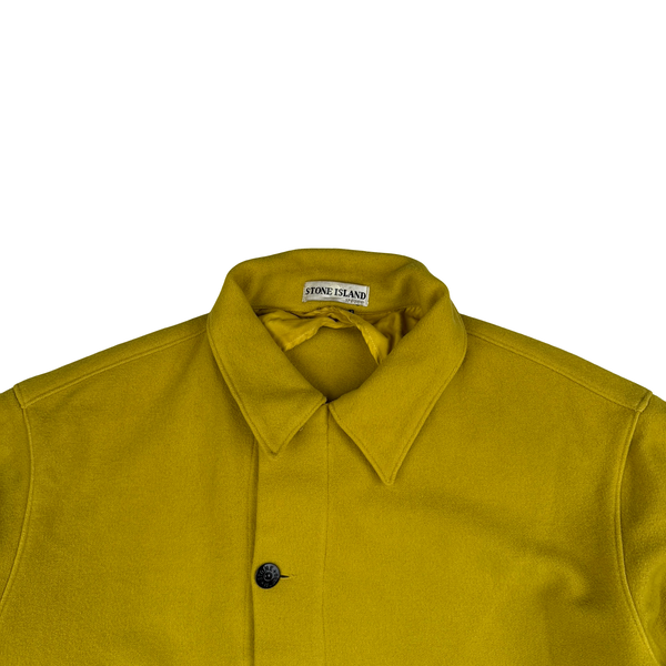 Stone Island AW2000 Yellow Vintage Wool Double Lined Overshirt - XL