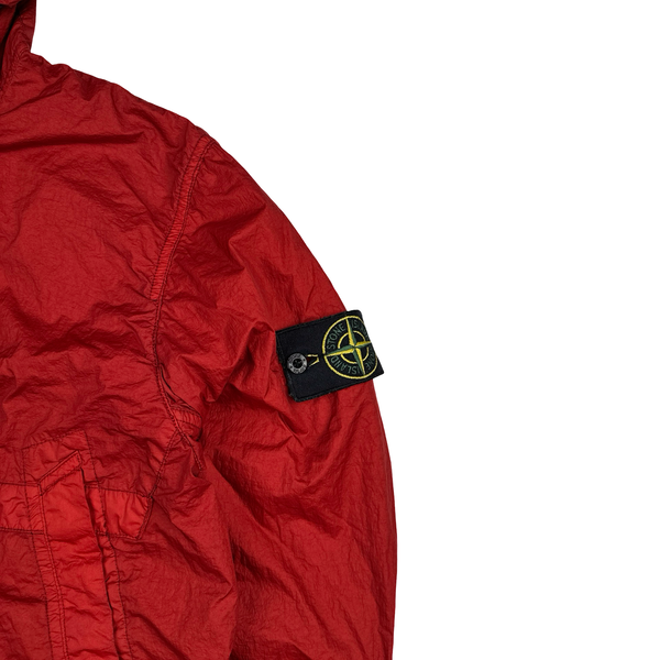 Stone Island 2014 Red Membrana TC Hooded Jacket - Medium