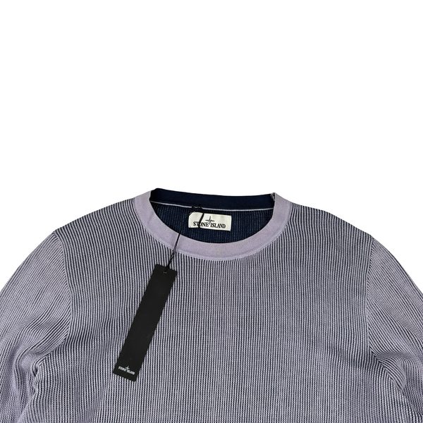 Stone Island 2018 Purple Lightweight Knit Jumper - Large