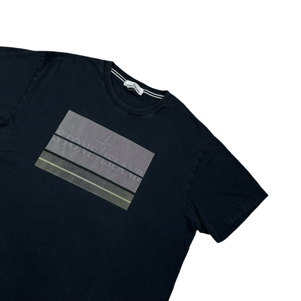 Stone Island Navy 3D Rubber Logo T Shirt - 3XL