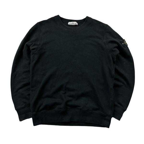 Stone Island 2021 Black Crewneck Sweatshirt - Medium