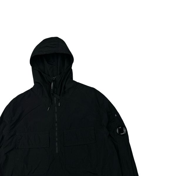 CP Company Black Pullover Cotton Smock Jacket - Small