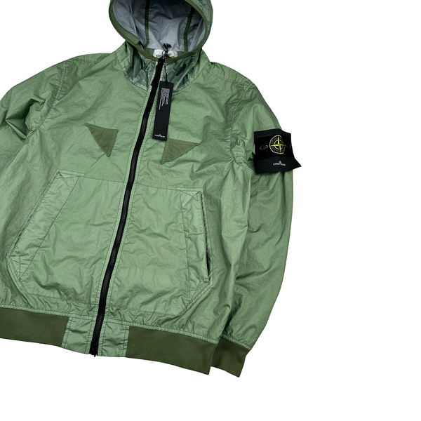 Stone Island 2023 Green Membrana 3L TC Hooded Jacket - Medium