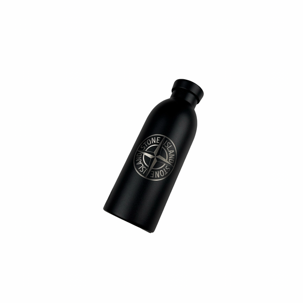 Stone Island 2022 Econyl Black Nylon Metal Bottle Holder Bottle